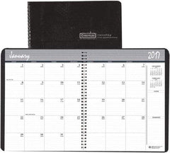 House of Doolittle - 12 Sheet, 8-1/2 x 11", Monthly Planner - Black - Best Tool & Supply