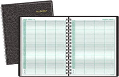 AT-A-GLANCE - 365 Sheet, 8 x 10-7/8", Group Daily Appointment Book - Black - Best Tool & Supply