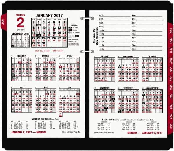 AT-A-GLANCE - 215 Sheet, 4-1/2 x 7-3/8", Desk Calendar Refill - White - Best Tool & Supply