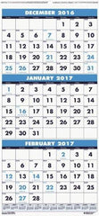 House of Doolittle - 7 Sheet, 12-1/4 x 26", Wall Calendar - Best Tool & Supply