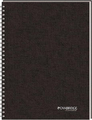 Cambridge - 80 Sheet, 5 x 8", Legal (Style) Meeting Notebook - Black - Best Tool & Supply