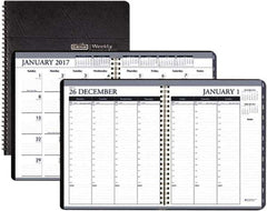 House of Doolittle - 12 Sheet, 8-1/2 x 11", Weekly/Monthly Planner - Black - Best Tool & Supply