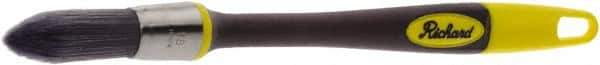 Richard - 3/4" Oval Polyester Trim Brush - 2" Bristle Length, 7" Rubber Sash Handle - Best Tool & Supply