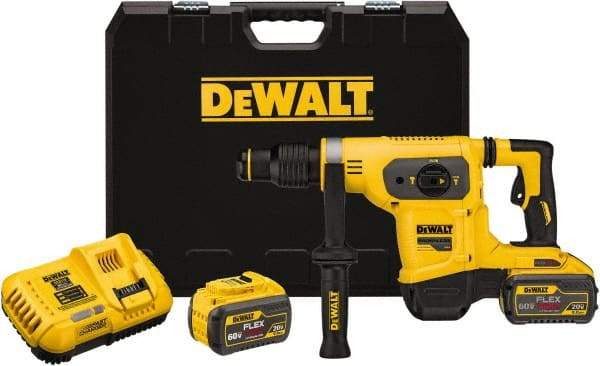 DeWALT - 60 Volt 1" SDS Max Chuck Cordless Hammer Drill - 0 to 3,150 BPM, 0 to 550 RPM, Reversible - Best Tool & Supply