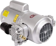 Gast - 3/4 hp, 4.7 CFM, 100 Max psi Piston Compressor Pump - 220 to 240/380 to 415 & 200 to 230/460 Volt, 15.8" Long x 11.38" Wide x 6.65" High - Best Tool & Supply