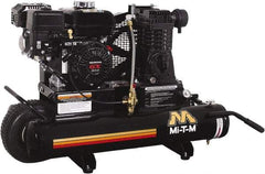 MI-T-M - 6.5 hp, 13.9 CFM, 90 Max psi, Single Stage Portable Fuel Air Compressor - Honda GX200 OHV Engine - Best Tool & Supply