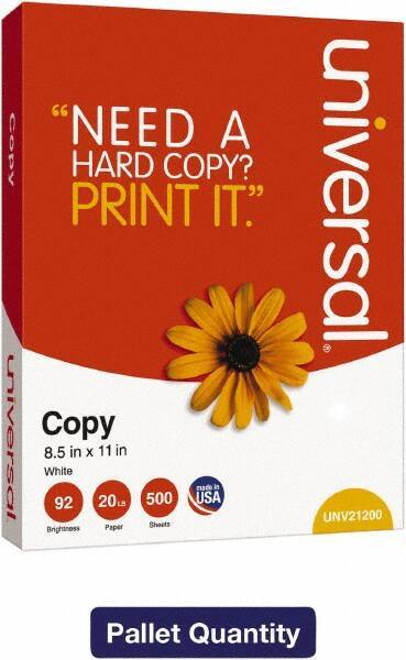 UNIVERSAL - 8-1/2" x 11" White Copy Paper - Use with Laser Printers, Inkjet Printers, Copiers - Best Tool & Supply