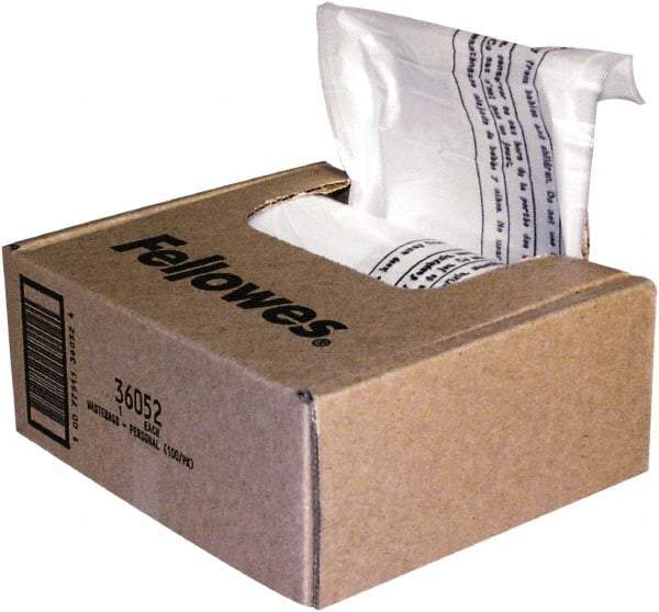 FELLOWES - Clear Shredder Waste Bag - Use with Fellowes Powershred 70S, 73Ci, 74C, 75Cs, 79Ci, 83Ci, 84Ci, 85Ci, 89Ci, DM1200Ct, DM1600Ct, 450M, 450Ms, 455Ms, 460Ms, 465Ms, 46Ms, MS-460Cs, MS-450Cs - Best Tool & Supply