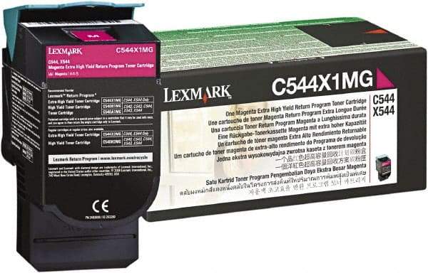 Lexmark - Magenta Toner Cartridge - Use with Lexmark C544dn, C544dtn, C544dw, C544n, X544dn, X544dtn, X544dw, X544n - Best Tool & Supply