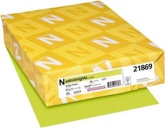 Neenah Paper - 8-1/2" x 11" Vulcan Green Colored Copy Paper - Use with Inkjet Printers, Laser Printers, Copiers - Best Tool & Supply