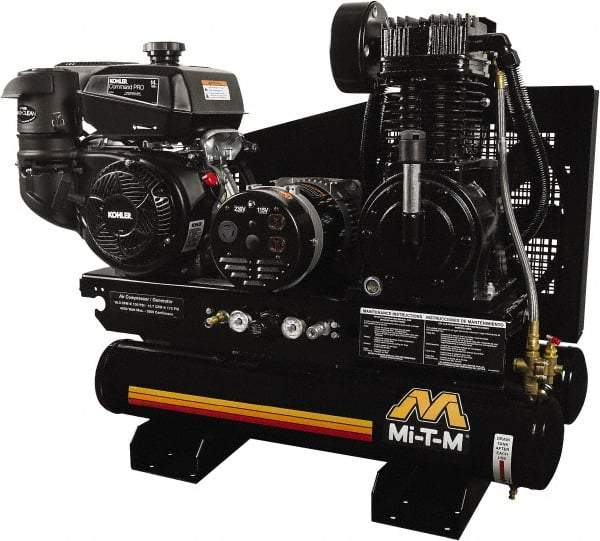 MI-T-M - Stationary Gas Air Compressors Horsepower: 14 Cubic Feet per Minute: 15.70 - Best Tool & Supply