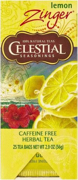 Celestial Seasonings - Tea, Herbal Lemon Zinger, 25/Box - Best Tool & Supply