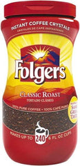 Folgers - Instant Coffee Crystals, Classic Roast, 16 oz Jar - Best Tool & Supply