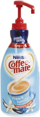 Coffee-Mate - Liquid Coffee Creamer, French Vanilla, 1500mL Pump Bottle - Best Tool & Supply