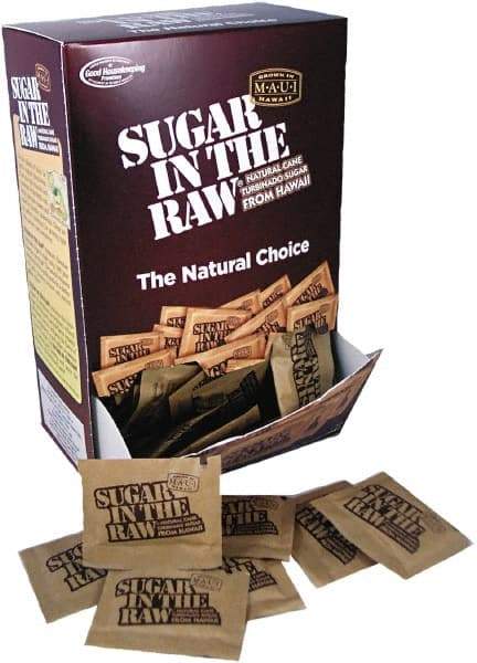 Sugar in the Raw - Unrefined Sugar Made From Sugar Cane, 200 Packets/Box - Best Tool & Supply