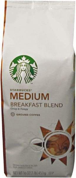 Starbucks - Coffee, Breakfast Blend, Ground, 1 Lb Bag - Best Tool & Supply