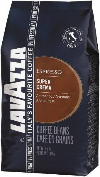 Lavazza - Super Crema Whole Bean Espresso Coffee, 2.2 Lb Bag, Vacuum-Packed - Best Tool & Supply