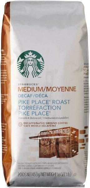 Starbucks - Coffee, Ground, Pike Place Decaf, 1 Lb Bag - Best Tool & Supply