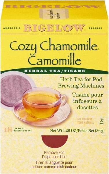 Bigelow - C ozy Chamomile Herbal Tea Pods, 1.90 oz, 18/Box - Best Tool & Supply