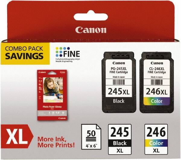 Canon - Ink & Paper Combo - Use with Canon PIXMA iP2820, MG2420, MG2920, MG2924, MX492 - Best Tool & Supply