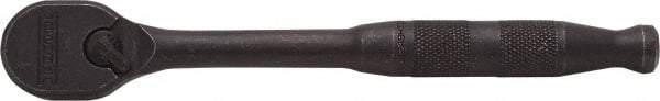 Proto - 3/8" Drive Pear Head Ratchet - Black Oxide Finish, 7" OAL, 90 Gear Teeth, Standard Handle, Reversible Head - Best Tool & Supply