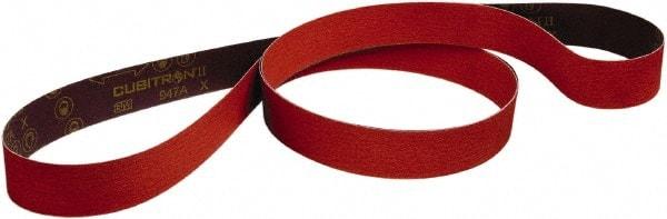 3M - 3/4" Wide x 20-1/2" OAL, 80 Grit, Ceramic Abrasive Belt - Ceramic, Medium, Coated, Series 947A - Best Tool & Supply