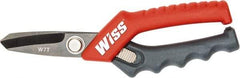 Wiss - 1-3/4" LOC, 7" OAL Stainless Steel Shears - Ergonomic, Plastic Straight Handle, For General Purpose Use - Best Tool & Supply