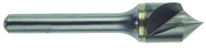 1" Size-1/2 Shank-120°-Carbide Single Flute Countersink - Best Tool & Supply