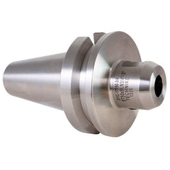 Techniks - BT50 Taper Shank 1/2" Hole End Mill Holder/Adapter - 1-1/4" Nose Diam, 3" Projection - Exact Industrial Supply