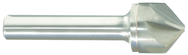 1/2" Size-1/4" Shank-82° Carbide-Bright 6 Flute Chatterless Countersink - Best Tool & Supply