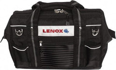 Lenox - 19 Pocket Black Ballistic Polyester Tool Bag - 16" Wide x 10-1/2" Deep x 10-1/2" High - Best Tool & Supply