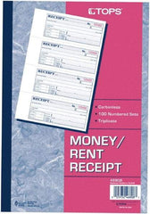 TOPS - 100 Sheet, 2-3/4 x 7-1/8", Receipt Book - Best Tool & Supply