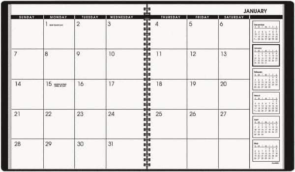 AT-A-GLANCE - 26 Sheet, 9 x 11", Planner Appointment Book - Black - Best Tool & Supply