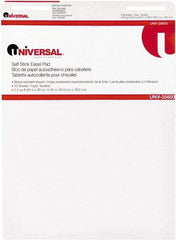 UNIVERSAL - 25 x 30 Inch Self Stick Easel Pad, White, 30 Sheets per Pad - For Use with Easel Stands - Best Tool & Supply