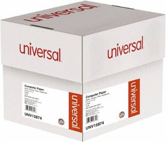 UNIVERSAL - White, Canary, Pink & Buff Four-Part Carbonless Paper - Use with Tractor-Feed Printers - Best Tool & Supply