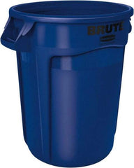 Rubbermaid - 20 Gal Blue Round Trash Can - Polyethylene, 22.94" High - Best Tool & Supply