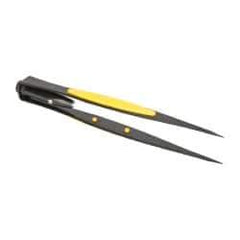 General - 6-1/4" OAL Illuminated Tweezers - Smooth Pointed Tip - Best Tool & Supply