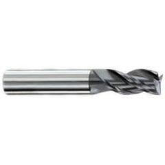 7/32" Dia. - 7/16" LOC - 2-1/2" OAL - .015-.020 Radius 3 FL Carbide S/E HP End Mill-AlTiN - Best Tool & Supply