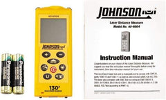 Johnson Level & Tool - 0.05 m to 39.62 m, Laser Distance Finder - 2 AA Alkaline Battery, Accurate to 1/16 Inch - Best Tool & Supply