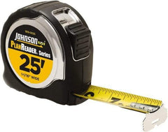 Johnson Level & Tool - 25' x 1-1/16" Tape Measure - 1/16" Graduation, Inch Graduation Style - Best Tool & Supply