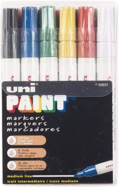 Sharpie - Black, Blue, Brown, Gold, Green, Orange, Pink, Red, Silver, Violet, White, Yellow Paint Marker - Medium Tip - Best Tool & Supply