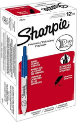 Sharpie - Blue Permanent Marker - Retractable Ultra Fine Tip, Alcohol Based Ink - Best Tool & Supply