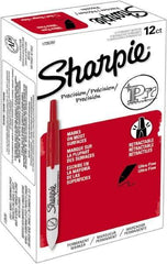 Sharpie - Red Permanent Marker - Retractable Ultra Fine Tip, Alcohol Based Ink - Best Tool & Supply