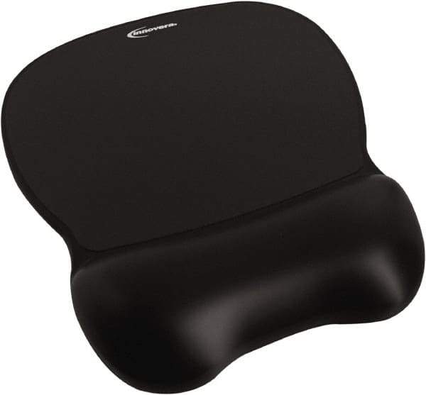 innovera - 9-5/8" x 8-1/4" x 1-1/8" Black Mouse Pad - Use with Mouse - Best Tool & Supply