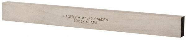 Seco - WKE45 Cobalt Rectangular Tool Bit Blank - 10mm Wide x 16mm High x 160mm OAL - Exact Industrial Supply