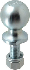 Reese - 2" Diam, 2-3/8" Shank Length, Hitch Ball - 3/4" Shank Diam, 3,500 Lb Capacity, Zinc Finish - Best Tool & Supply