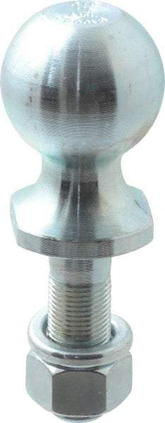 Reese - 1-7/8" Diam, 2-3/8" Shank Length, Hitch Ball - 3/4" Shank Diam, 2,000 Lb Capacity, Zinc Finish - Best Tool & Supply