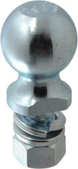 Reese - 2-5/16" Diam, 2" Shank Length, Hitch Ball - 1" Shank Diam, 7,500 Lb Capacity, Zinc Finish - Best Tool & Supply