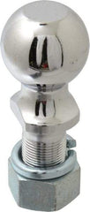 Reese - 2-5/16" Diam, 2-1/2" Shank Length, Hitch Ball - 1-1/4" Shank Diam, 12,000 Lb Capacity, Chrome Finish - Best Tool & Supply