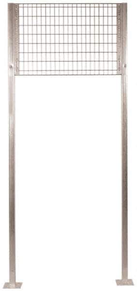 Folding Guard - 10 Ft. Tall Transome Kit - For Galvanized Welded Wire Partitions, for Temporary Structures - Best Tool & Supply